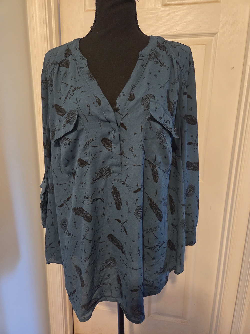 torrid Hunter Green Harry Potter Themed Bliuse